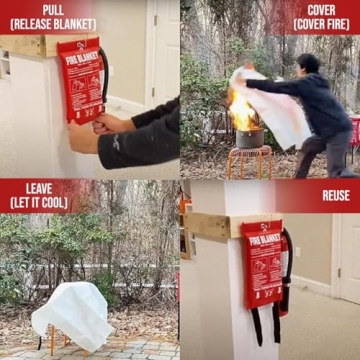 FIREZANIX Emergency Fire Blanket - Essential Safety Tool