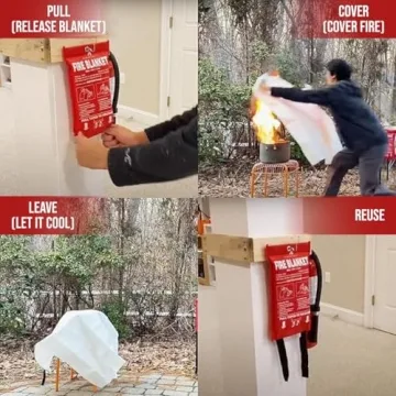 FIREZANIX Emergency Fire Blanket - Essential Safety Tool