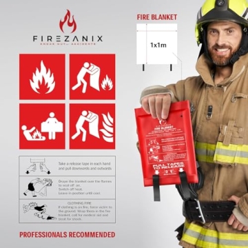 FIREZANIX Emergency Fire Blanket - Essential Safety Tool