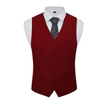 BABEYOND 1920s Mens Gatsby Gangster Vest Costume Accessories Set Fedora Hat