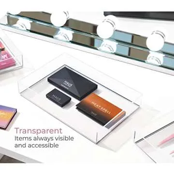 Clear Plastic Cosmetic Drawer Organizer for Stylish Storage