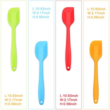 Silicone Spatula Set, Heat-Resistant with Steel Core