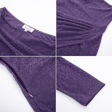 KIMCURVY Plus Size One Shoulder Sparkly Midi Dress