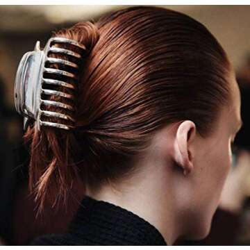 Numblartd Fashion Vintage Metal Alloy Large Hair Jaw Clips Hair Clamp - Women Hair Updo Grip Hair Cl...