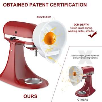 Juicer Attachment for Kitchenaid Stand Mixer with 2 Size Reamer,Juicer for Kitchenaid Stand Mixer Citrus Juicer Attachment Accessories by InnoMoon
