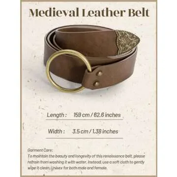 Scarlet Darkness Viking Costume Belt for All Occasions