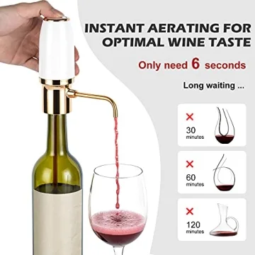 Winirina Electric Wine Aerator Dispenser Rechargeable Gadget