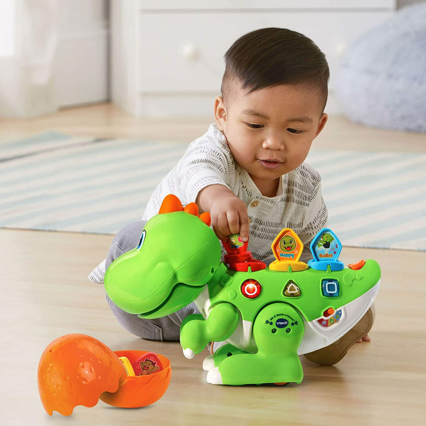 VTech Mix and Match-a-Saurus Green Dinosaur Toy