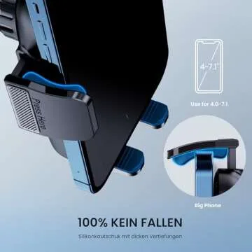 TICILFO Car Phone Holder [Military-Grade Suction] Phone Stand for Car [Super Stable] Automobile Car Mount for iPhone Universal Accessories Air Vent Dashboard Windshield Mount Fit All iPhone Smartphone