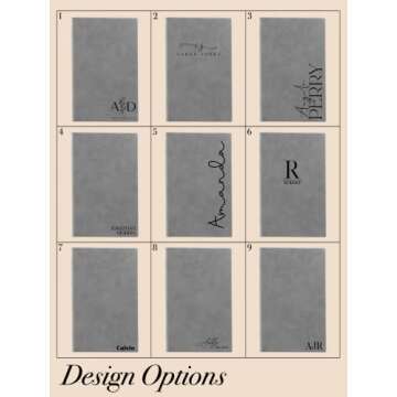 Custom Personalized Journal. Laser Engraved. 9 Designs. 8 Colors. Professional Business Gifts. Cowor...