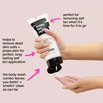 b.tan Self Tan Remover & Body Wash - 2-in-1 Scrub for Tan Eraser
