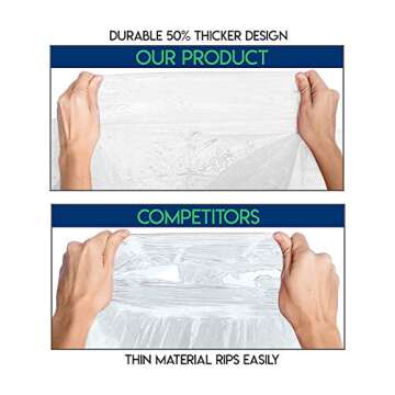 Durable Lingito Rain Ponchos Family Pack for All Ages