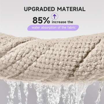 Umisleep 2 Pack Microfiber Hair Towel Wrap for Curly Hair, Super Absorbent Hair Drying Towel for Wom...