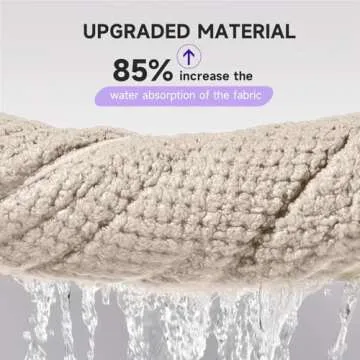 Umisleep 2 Pack Microfiber Hair Towel Wrap for Curly Hair, Super Absorbent Hair Drying Towel for Wom...