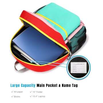 STEAMEDBUN Kids Backpack for Girls,Kindergarten Backpack for Toddler Girls Age 3-6