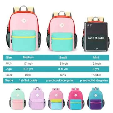 STEAMEDBUN Kids Backpack for Girls,Kindergarten Backpack for Toddler Girls Age 3-6