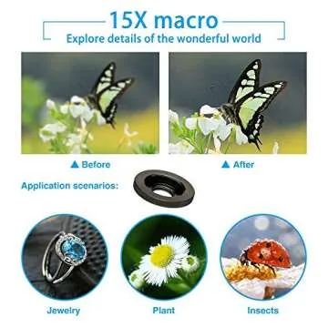Cell Phone Camera Lenses Kit, 4 in 1 18X Telescopic Zoom Lens/4K HD Super Wide Angle/Macro/Fisheye Lens/Tripod/Camera Shutter Compatible with iPhone 12 11 Xs Max 8 7 6 Plus, Samsung Moto and More