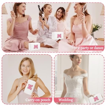 Chic Personalized Initial Letter Makeup Bag Gift for Women