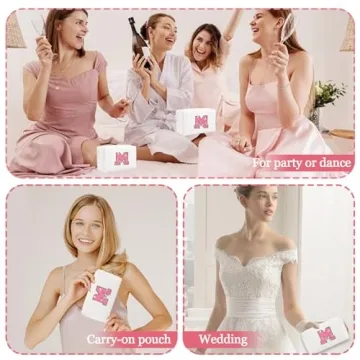 Chic Personalized Initial Letter Makeup Bag Gift for Women