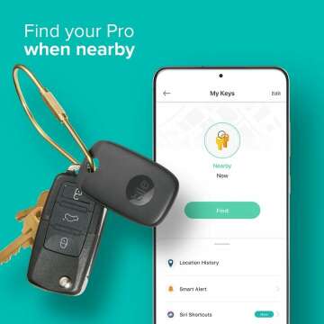 Tile Pro 2022 Bluetooth Tracker for Keys & Bags