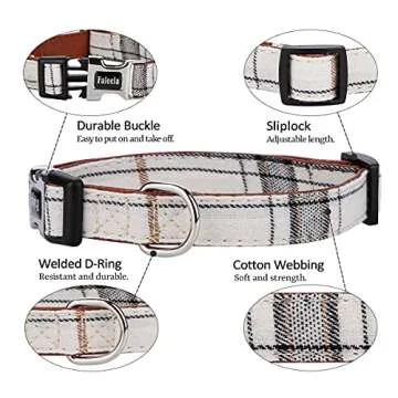 Faleela Soft &Comfy Bowtie Dog Collar,Detachable and Adjustable Bow Tie Collar,for Small Medium Larg...