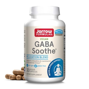 Jarrow Formulas® GABA Soothe®, 3 Ingredient Dietary Supplement for Relaxation and Occasional Stres...