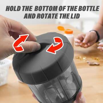 Mossime Extra Large Pill Organizer for Month Travel Use