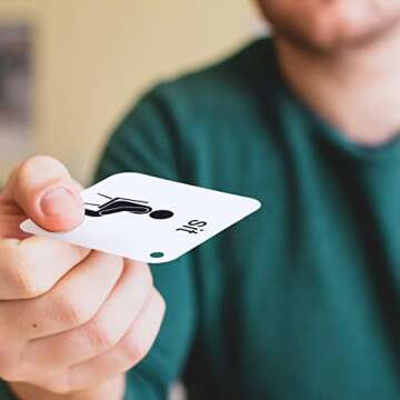 Eersida 20 Pieces PVC ASD Flash Cards Therapy Language Flash Cards Education School Communication Cards Autism Visual Cards with