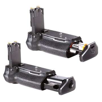 NEEWER Battery Grip (Replacement for BG-E14), Vertical Grip with Shutter/Function Buttons, Powered By LP-E6 Battery or 6 PCS AA Batteries for Canon EOS 90D 80D 70D DSLR Camera (Batteries Not Included)