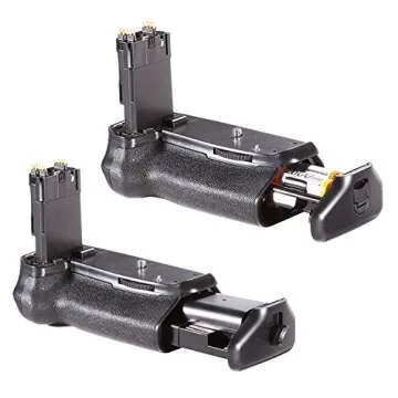 NEEWER Battery Grip (Replacement for BG-E14), Vertical Grip with Shutter/Function Buttons, Powered By LP-E6 Battery or 6 PCS AA Batteries for Canon EOS 90D 80D 70D DSLR Camera (Batteries Not Included)