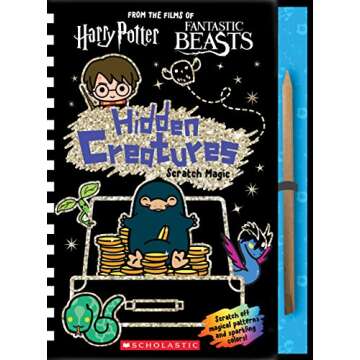 Hidden Creatures: Scratch Magic Activity Book Featuring the Wizarding World of Harry Potter