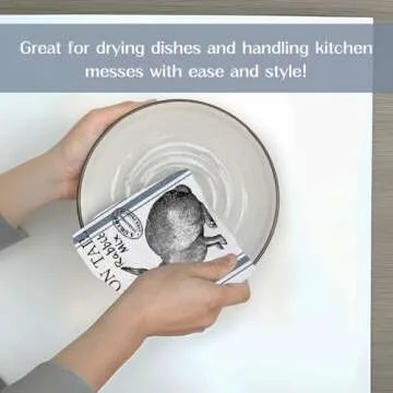 Auomily Vintage Easter Bunny Towels Set of 2 Decorative