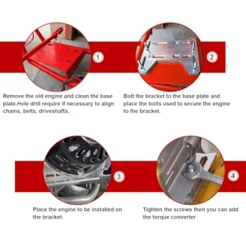 AKSGKGQ Adjustable Motor Mount Plate for Mini Bikes and Go-Karts