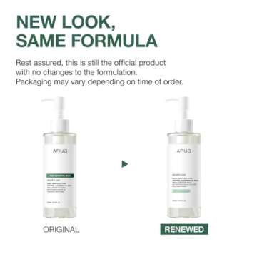 ANUA Heartleaf Pore Cleansing Oil MILD, Sensitive Skin Face Wash, Oil Cleanser for Face, Makeup Blac...