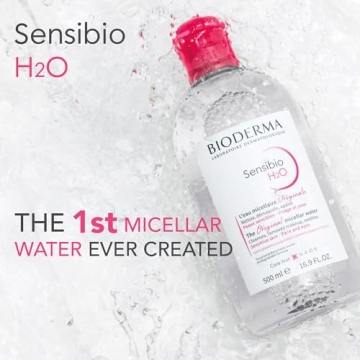 Bioderma Sensibio H2O Micellar Water, Makeup Remover, Gentle for Skin, Fragrance-Free & Alcohol-Free, No Rinse Skincare With Micellar Technology for Normal To Sensitive Skin Types