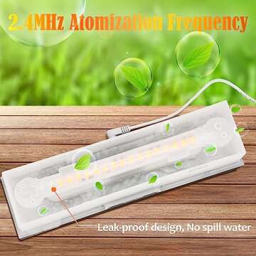 Diffuserlove Flame Diffuser Humidifier Essential Oil Diffusers 200ml Desk Aroma Diffusers for Home Office Cool Fire Air Diffuser (Size:9.8" L x 2.67" W x 3.5" H)