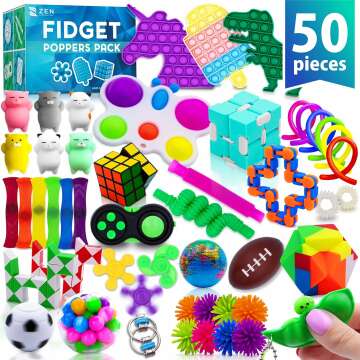 50 Pcs Fidget Toys Pack for Kids - Ideal Stocking Stuffers