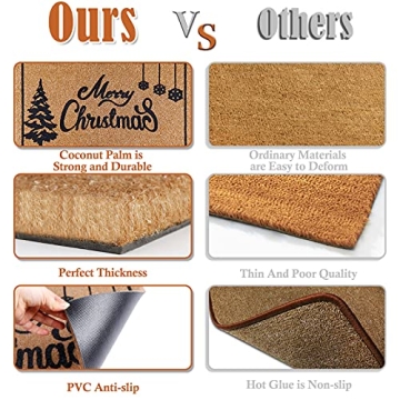 Christmas Door Mat Outdoor Doormat for Festive Entryway