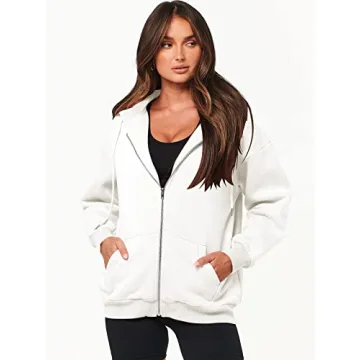ANRABESS Women's Zip Up Hoodie for Stylish Fall Looks