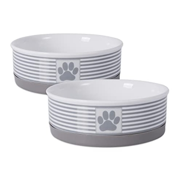 Bone Dry Paw & Patch Ceramic Pet Collection - Stylish Pet Bowls for Every Meal