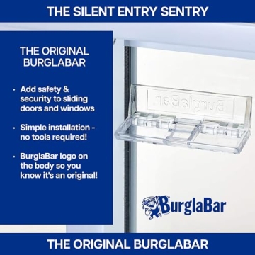Burglabar 2 Pack Sliding Door Locks - Child Safe & Secure