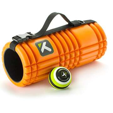TRIGGERPOINT Performance Therapy Mobility Kit with Grid Foam Roller, MB1 Massage Ball, and Grid Stra...