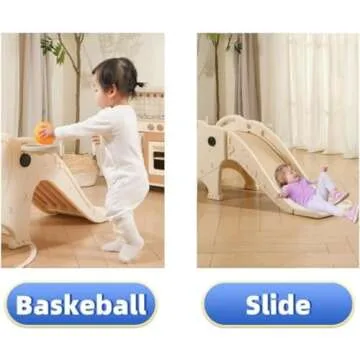 Artistic Elephant Indoor Slide for Toddlers Age 1-3, Indoor and Outdoor Playground, Toddler Climber ...