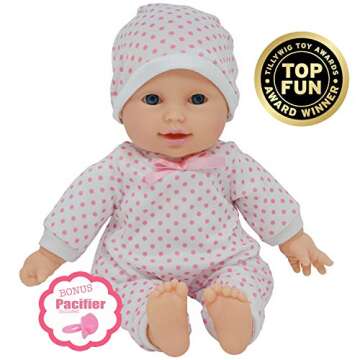 11 inch Soft Body Boy Baby Doll in Gift Box - Doll Pacifier Included -Toy Dolls for Boys and Toddler...