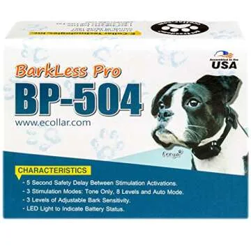 Educator BP-504 Bark-Less Pro Anti Bark Collar for Dogs