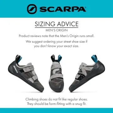 SCARPA Men's Origin Rock Climbing Shoes - Comfort & Performance