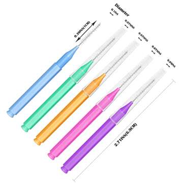 EasyHonor Braces Brush for Cleaner Interdental Brush Toothpick Dental Tooth Flossing Head Oral Denta...