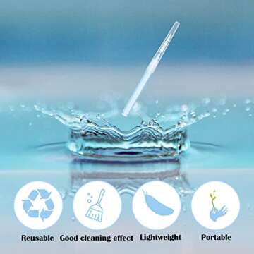 EasyHonor Braces Brush for Cleaner Interdental Brush Toothpick Dental Tooth Flossing Head Oral Dental Hygiene Flosser Toothpick Cleaners Tooth Cleaning Tool (5Colors,50pcs)