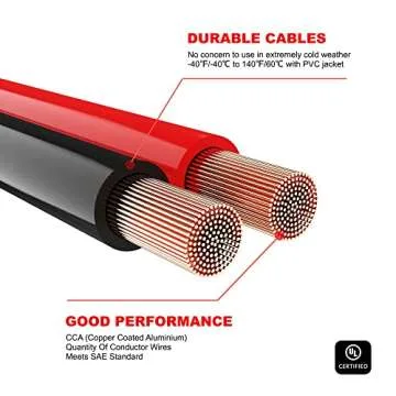 AWELTEC 8 Gauge 12 Feet Jumper Cables for Vehicles