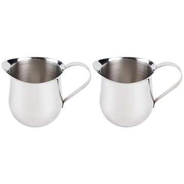Elegant 3-Ounce Stainless Steel Bell Creamer Set